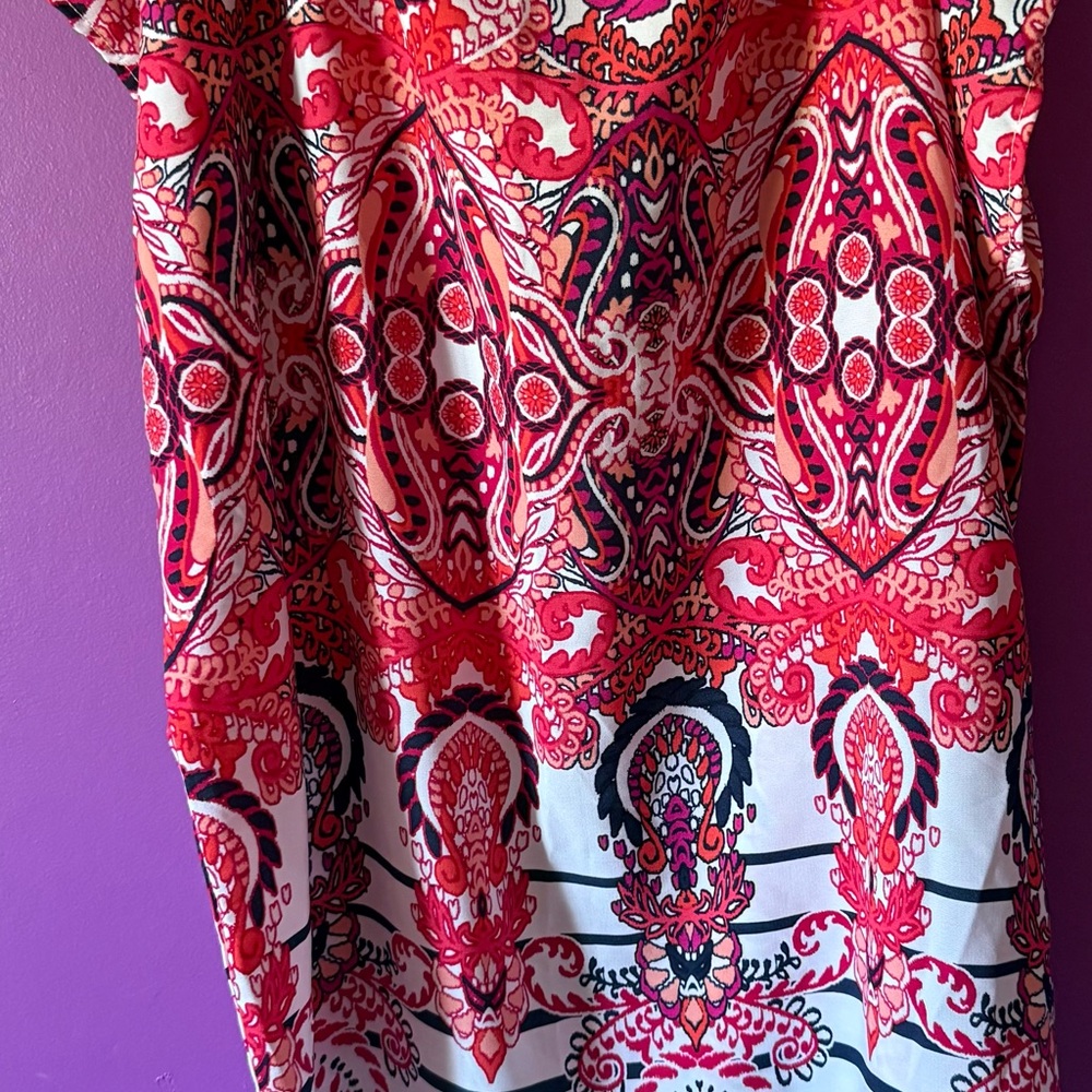BeBop Women's Mini Dress - Red and Pink Pattern